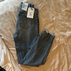 Eunina Womens Jeans Super High Rise Mom Jean Ankle Size 5
